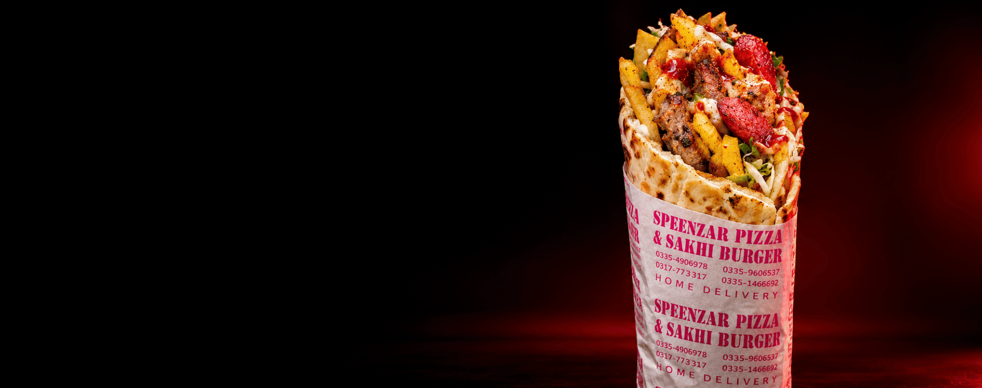 Representative artwork of a kebab sausage Afghani burger